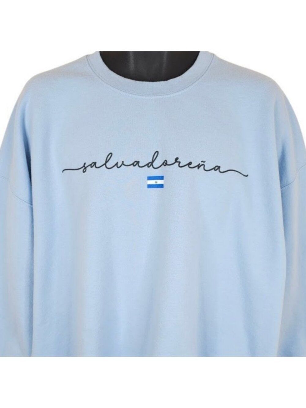El Salvador Sweatshirt Mens Size 2XL Blue Salvadorena Travel Destination